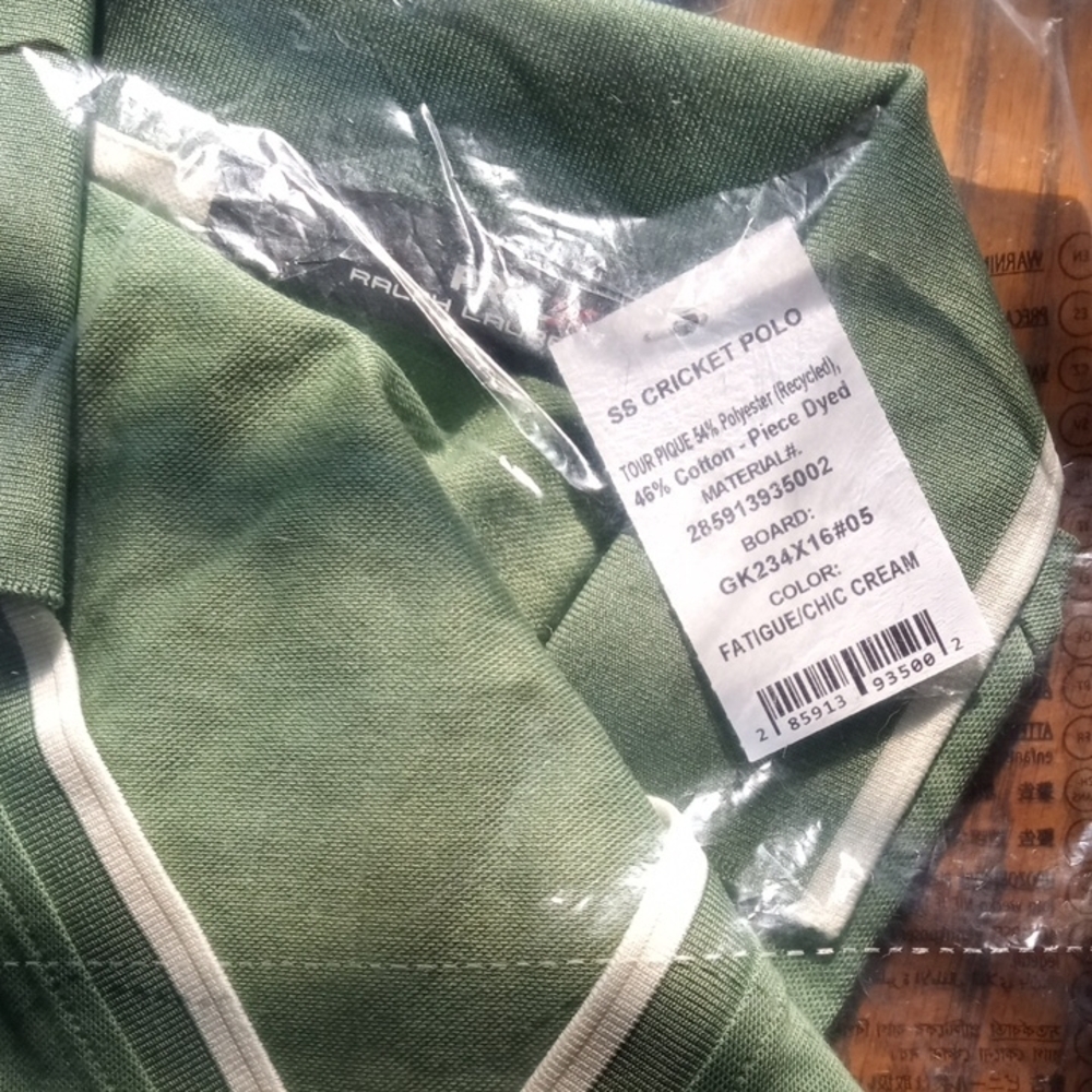 SS Cricket Polo in Green and Cream